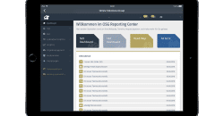 Screenshot aus der OSG Performance Suite App von der Startseite