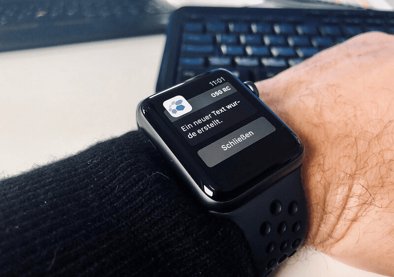 OSG Performance Suite Alerts auf Apple Watch