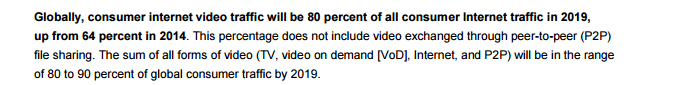 Video-Inhalte werden immer wichtiger laut Cisco.