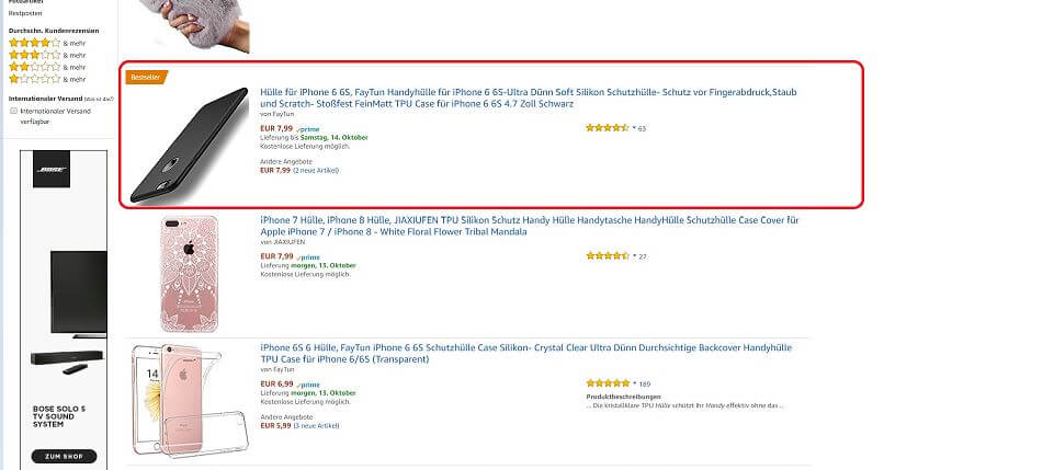 Bestseller Status Amazon.