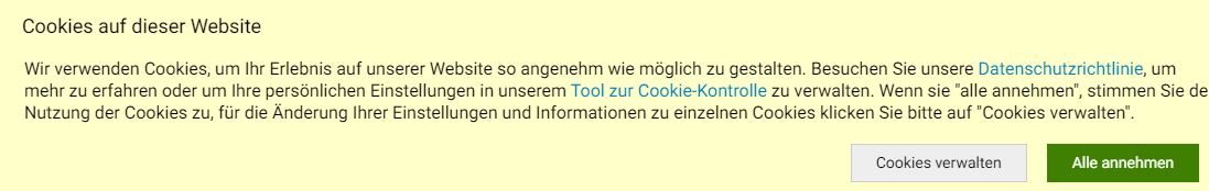 Cookie Banner Dell