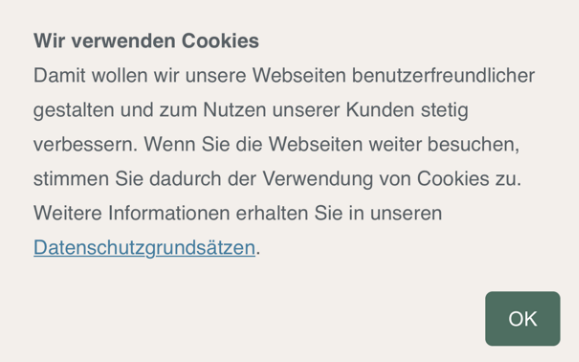 Cookie Banner KFW