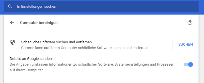 ERR_CONNECTION_CLOSED Computer Bereinigung