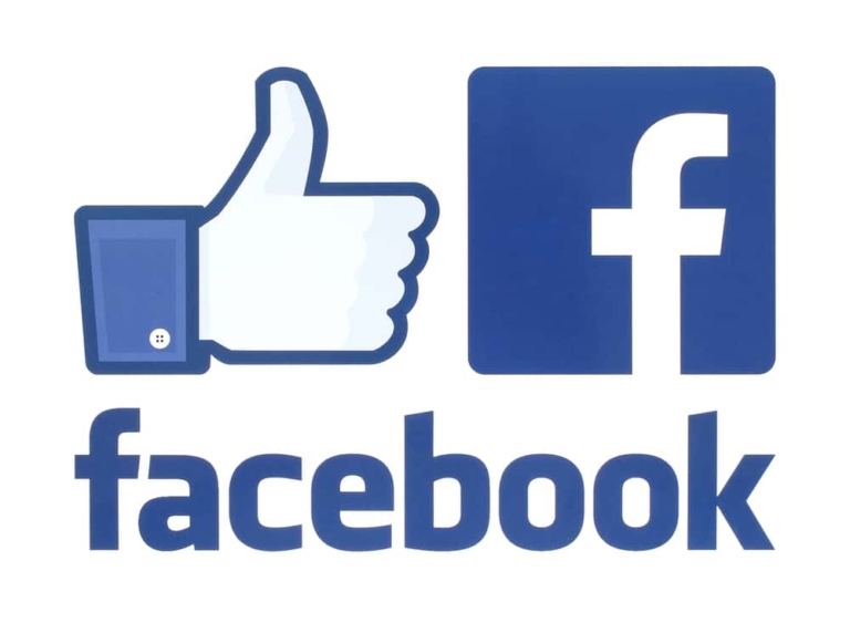 Facebook Logo und Daumen