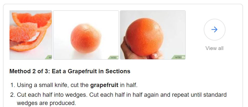 Featured Snippets Karussell