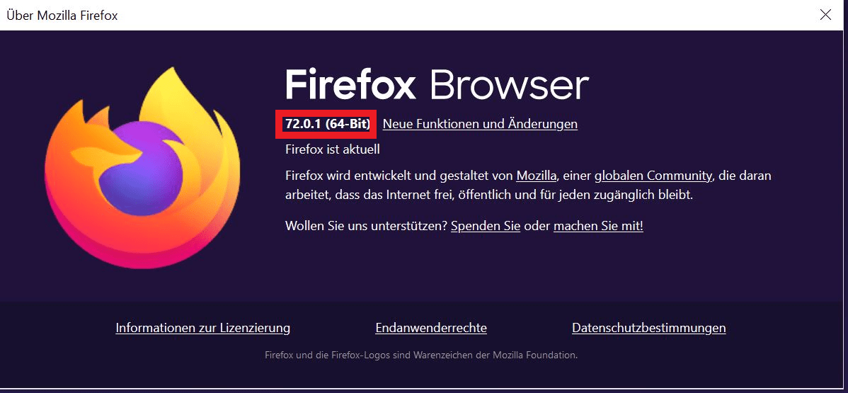 Firefox Browser 72.0.1