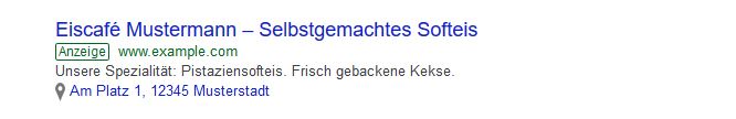 Google Ads Standorterweiterung