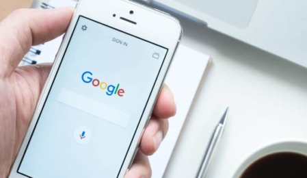 Google auf dem Smartphone