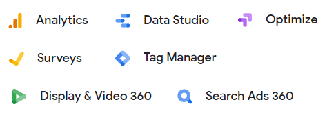 Google Marketing Platform alle Logos