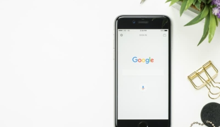 Google auf dem Smartphone
