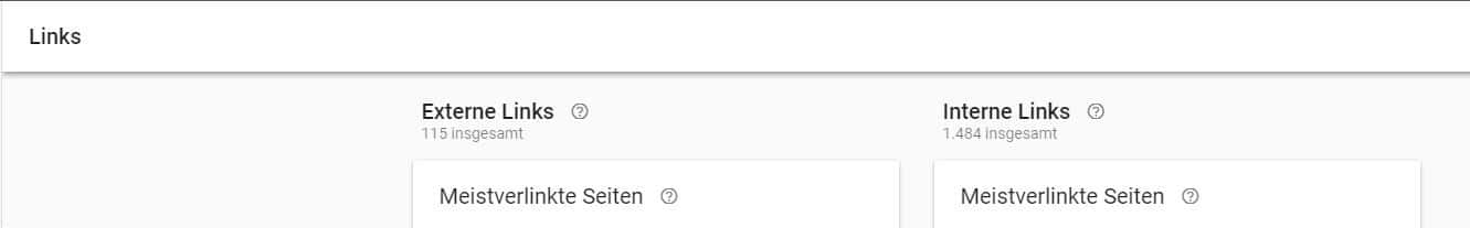 Verlinkte Seiten GSC