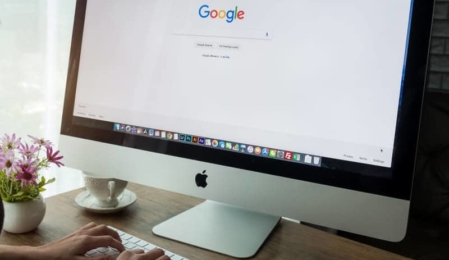 Google Suche auf Macbook