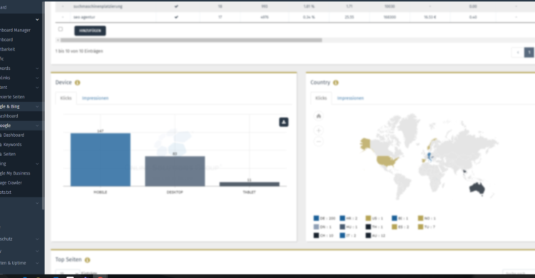 Google Search Console in Performance Suite