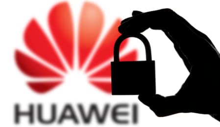 Huawei Logo mit Schloss