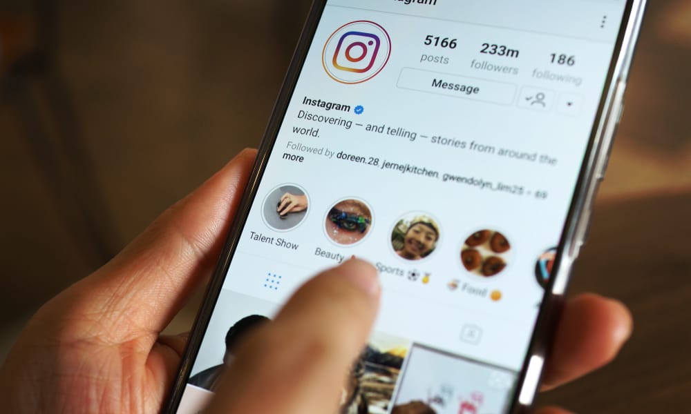 Instagram Story Entwurf verkündet