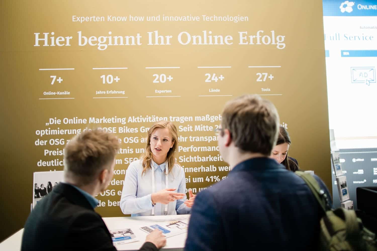 InternetWorld 2019 Diana Karcz am OSG Messestand