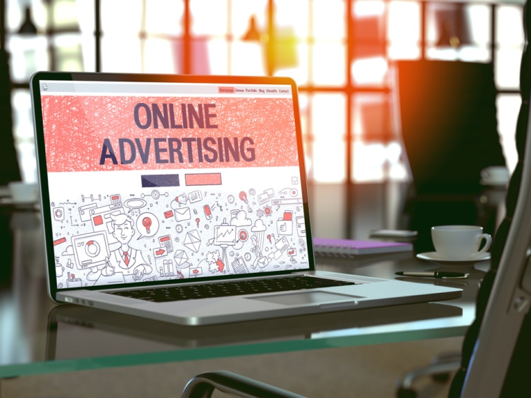 Online Advertising Lap Top