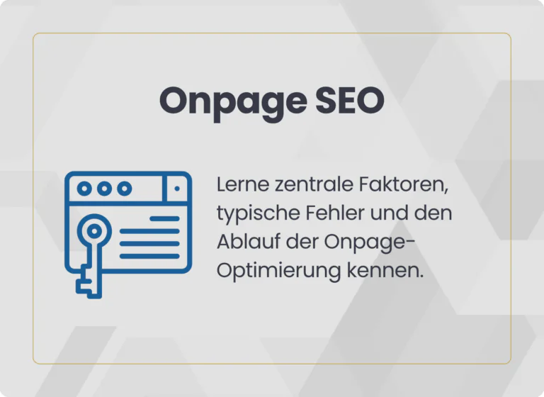 Onpage SEO Optimierung