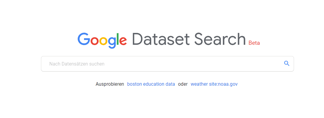 Google Dataset Search