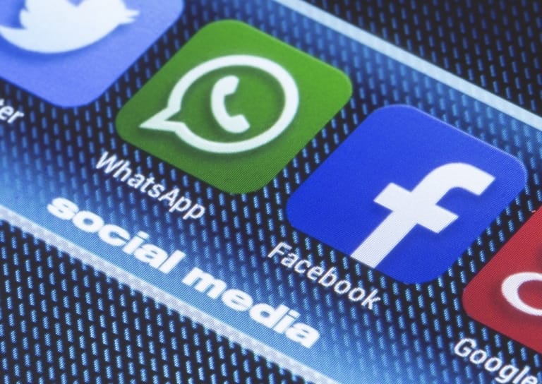 WhatsApp- und Facebook-Logo