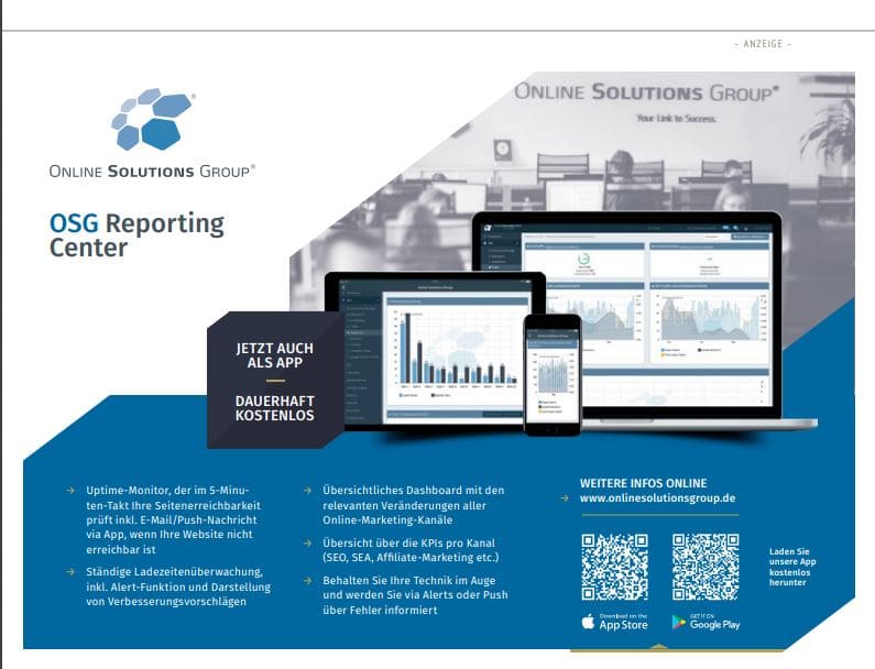 Anzeigen in Printmedien runden die App Vermarktung über Paid Media ab.