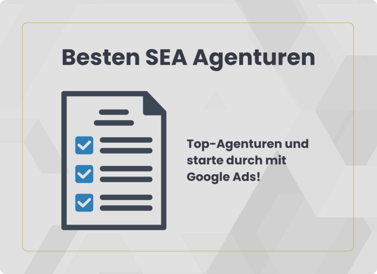 beste SEA Agentur Deutschland