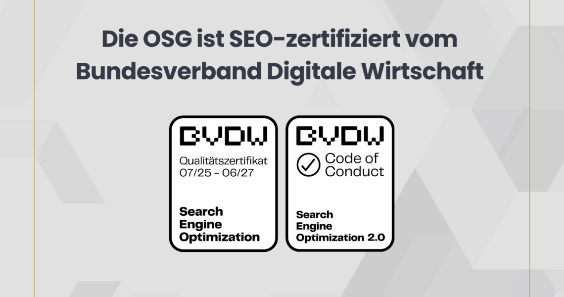 BVDW zertifizierte SEO Agentur