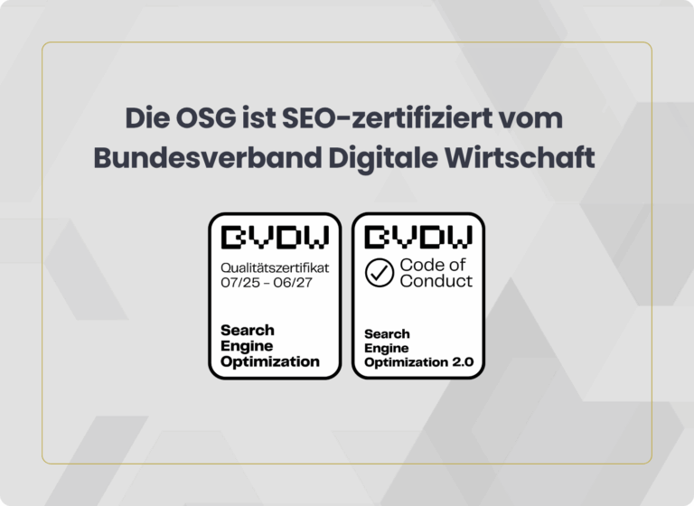 BVDW zertifizierte SEO Agentur