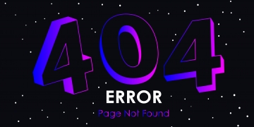 Coverbild einer 404 Fehlermeldung Illustration