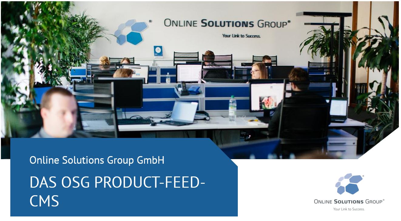 Das OSG Product FEED CMS