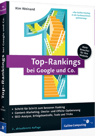 Die besten SEO Bücher - Buchcover Top-Rankins bei Google und Co.