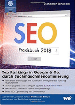 Die besten SEO Bücher - Buchcover SEO Praxisbuch 2018