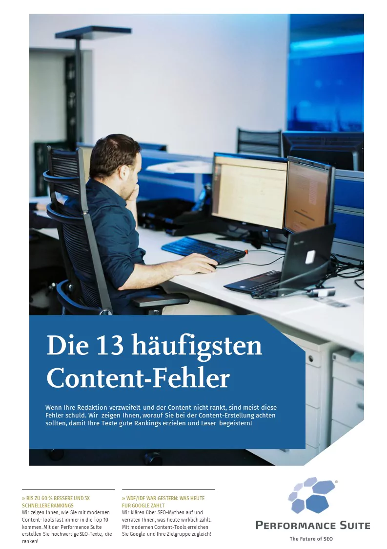 eBook: Die häufigsten Fehler bei der Content-Erstellung