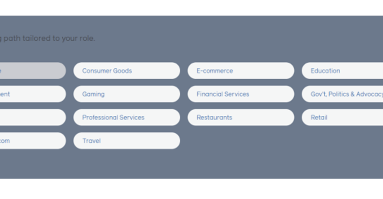 Facebook Campaign Webseite Types