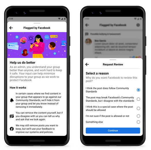 Handy mit Facebook offen