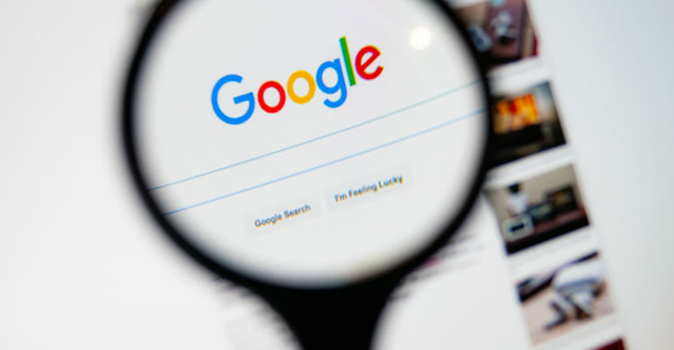 google blog search lupe über google bildschirm