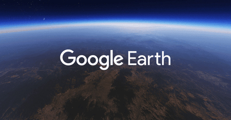 google earth weltall