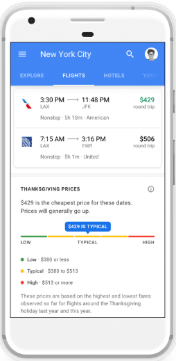 Google gibt Preistipps zu Hotels und Flügen