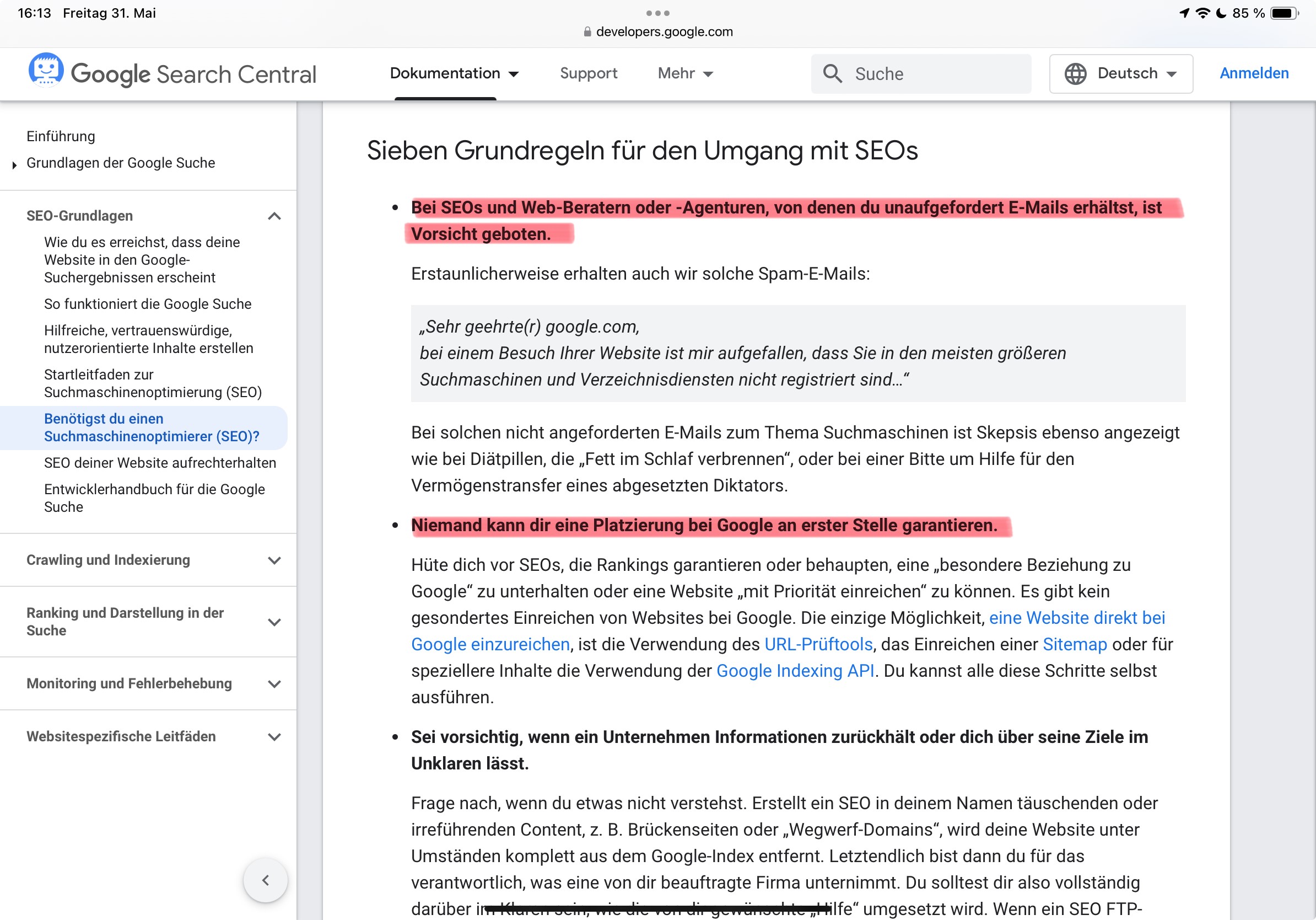 Grundlagen über den Umgang mit SEO Dienstleistern