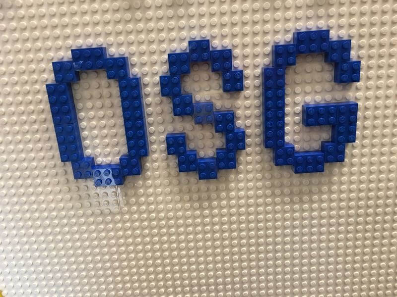 OSG-Logo aus Lego-Steinen in der Google Zukunftswerkstatt München