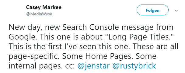 Tweet Google Search Console Alert