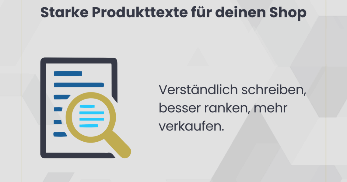 Produkkttexte