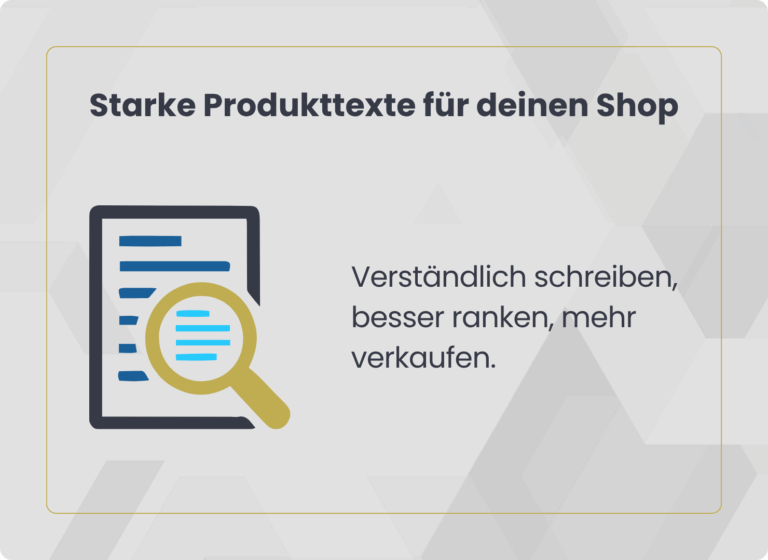 Produkkttexte