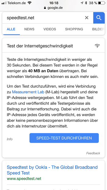 Google betreibt Hijacking