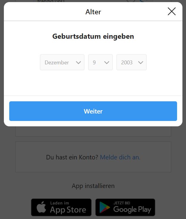 Instagram führt Altersangabe ein