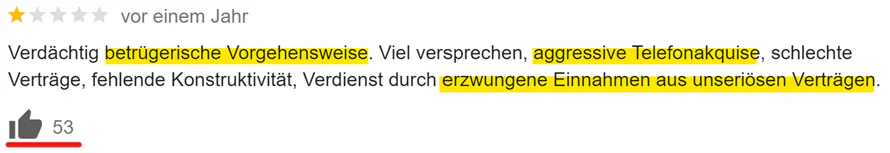 Vorsicht bei negativen Rezensionen bei SEO-Agenturen