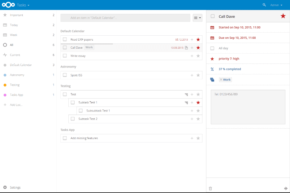 Nextcloud Screenshot