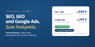 SEO GEO SEA zum Festpreis
