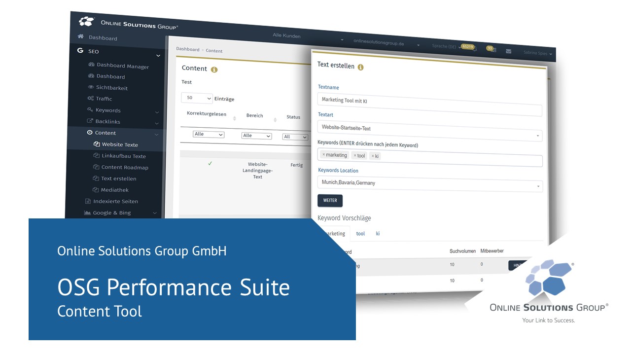 Performance Suite: Content Tool