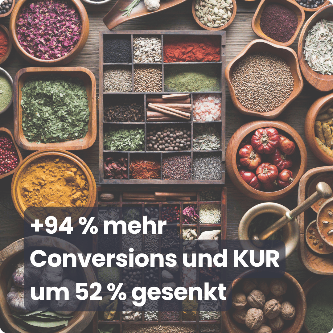 Google Ads Case Gewürz-Onlineshop